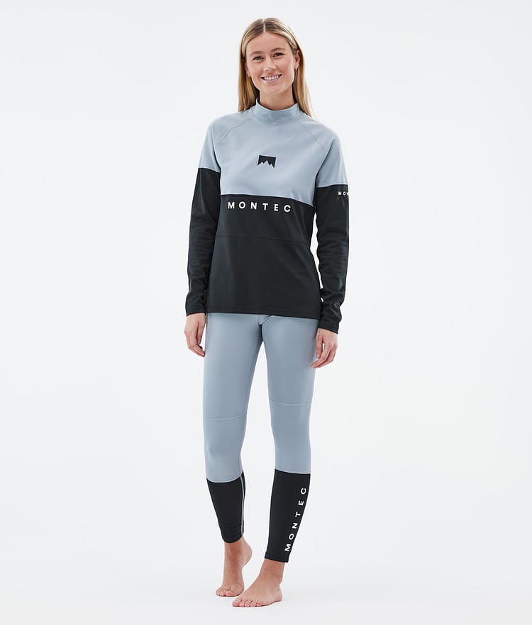 Alpha W Base Layer Top Women Soft Blue/Black, Image 3 of 5