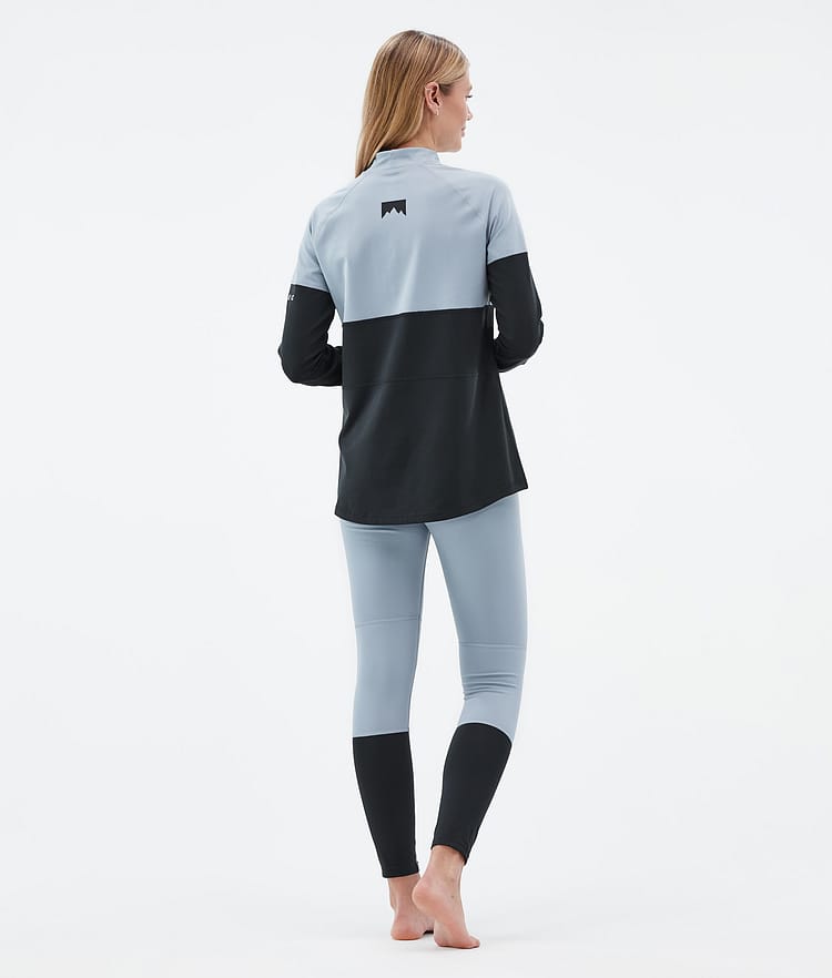 Alpha W Base Layer Top Women Soft Blue/Black, Image 4 of 5