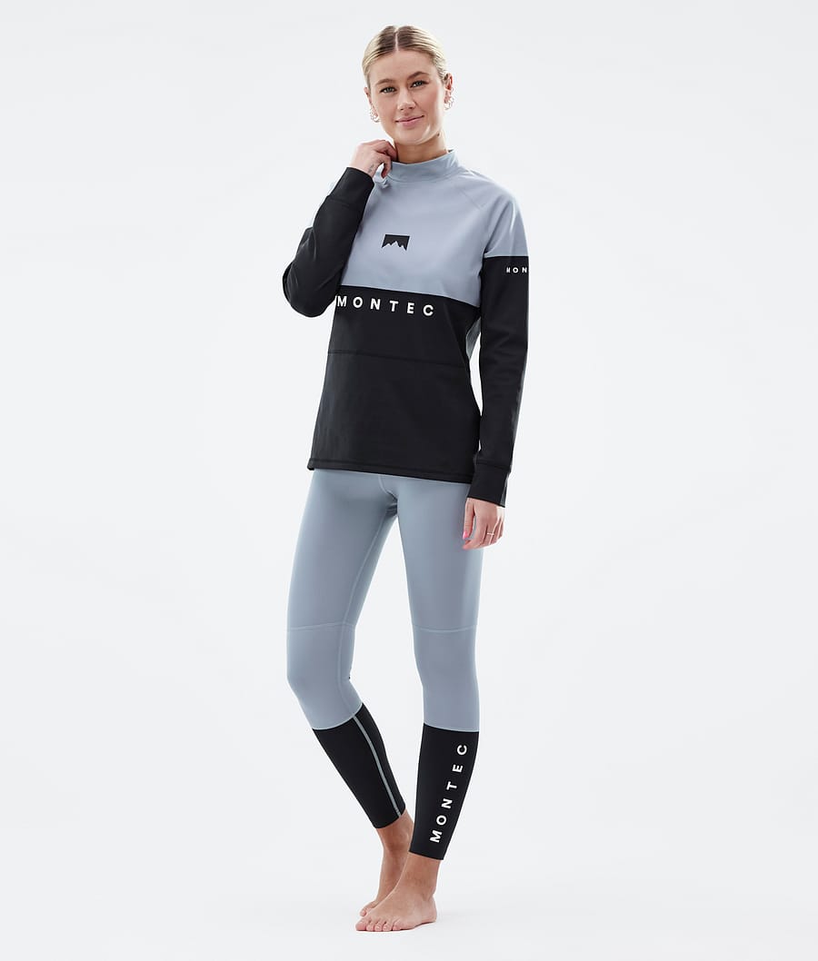 Alpha W ベースレイヤートップ レディース Soft Blue/Black