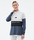 Alpha W Base Layer Top Women Light Grey/Black/Metal Blue, Image 1 of 5