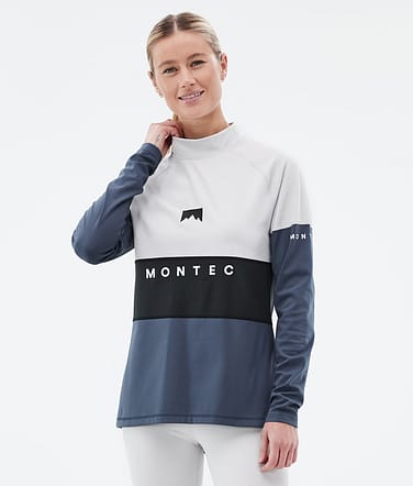 Alpha W Termotričko Dámské Light Grey/Black/Metal Blue