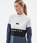 Alpha W Base Layer Top Women Light Grey/Black/Metal Blue, Image 2 of 5