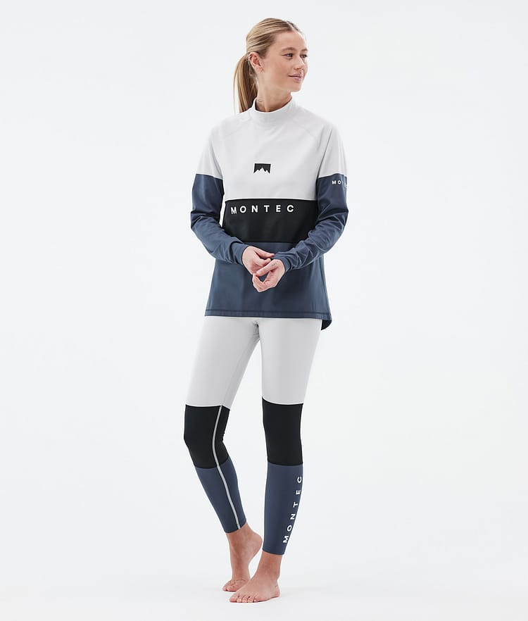 Alpha W Base Layer Top Women Light Grey/Black/Metal Blue, Image 3 of 5