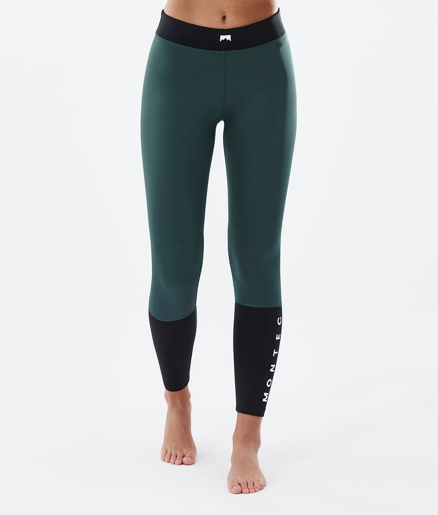 Alpha W Superundertøy bukse Dame Dark Atlantic/Black