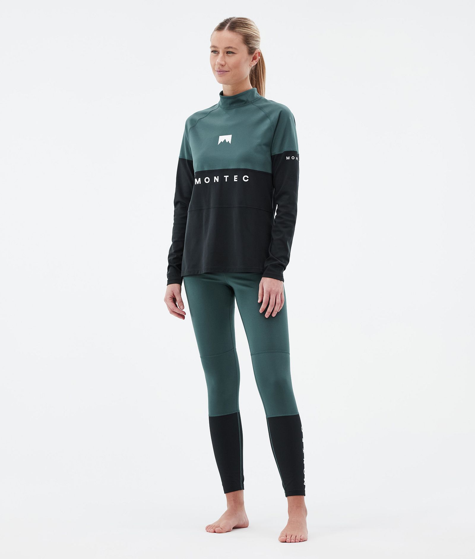 Alpha W Base Layer Pant Women Dark Atlantic/Black, Image 3 of 7