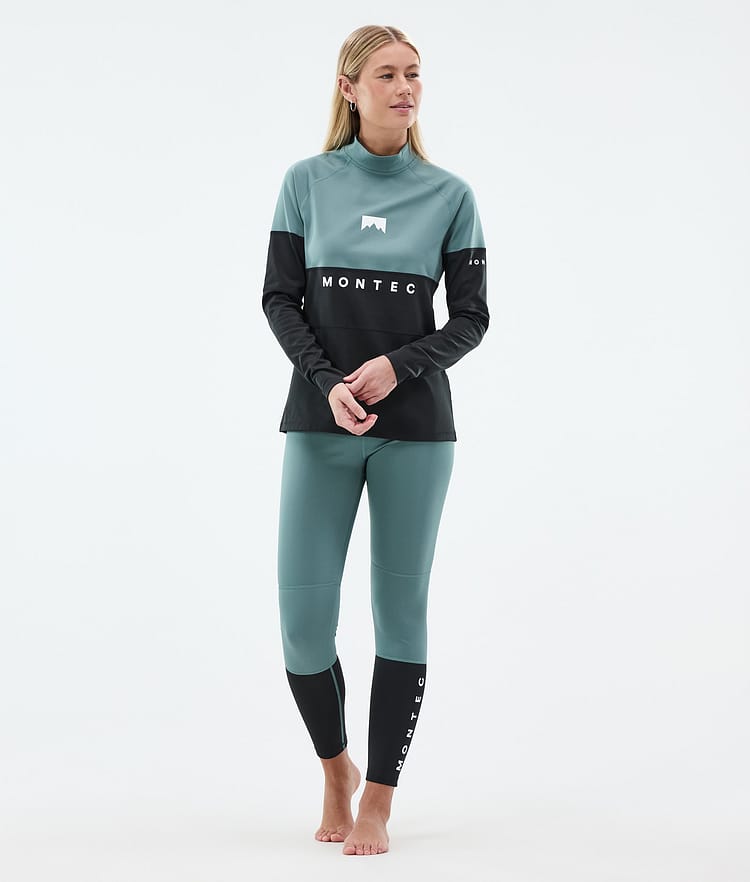 Alpha W Baselayer tights Dame Atlantic/Black, Billede 3 af 7