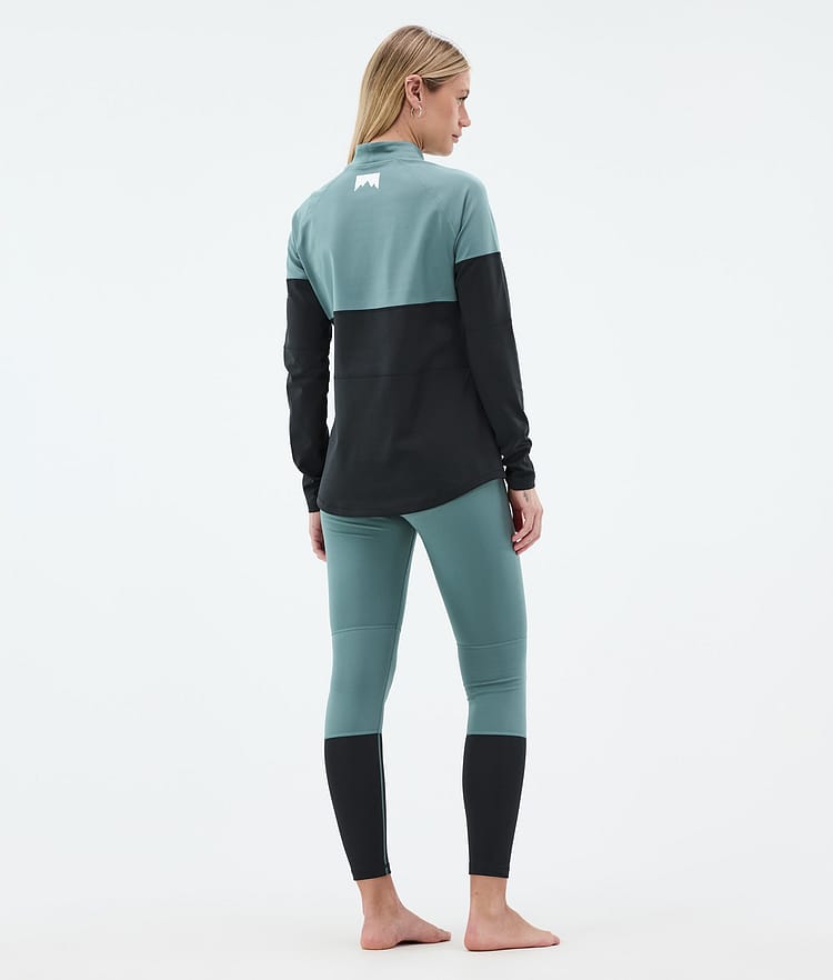 Alpha W Baselayer tights Dame Atlantic/Black, Billede 4 af 7