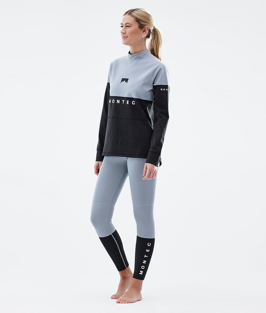 Alpha W Base Layer Pant Women Soft Blue/Black