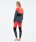 Alpha W Base Layer Pant Women Coral/Black/Metal Blue, Image 4 of 7