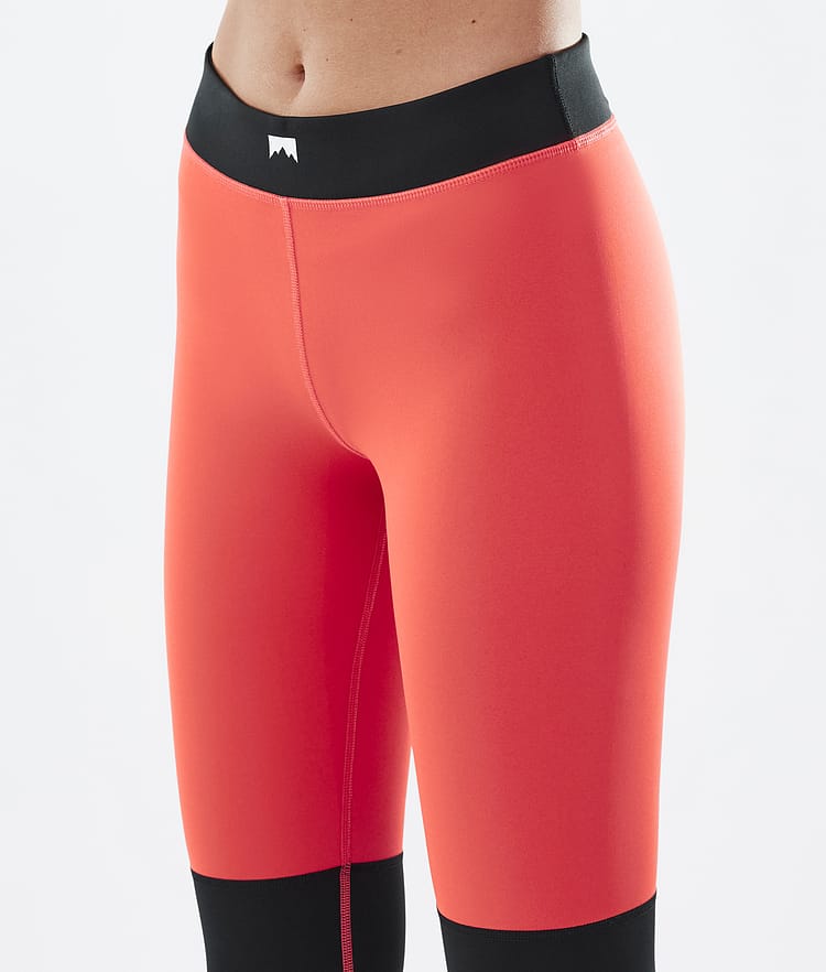 Alpha W Base Layer Pant Women Coral/Black/Metal Blue, Image 5 of 7