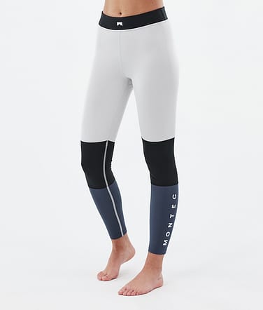 Alpha W Termokalhoty Dámské Light Grey/Black/Metal Blue