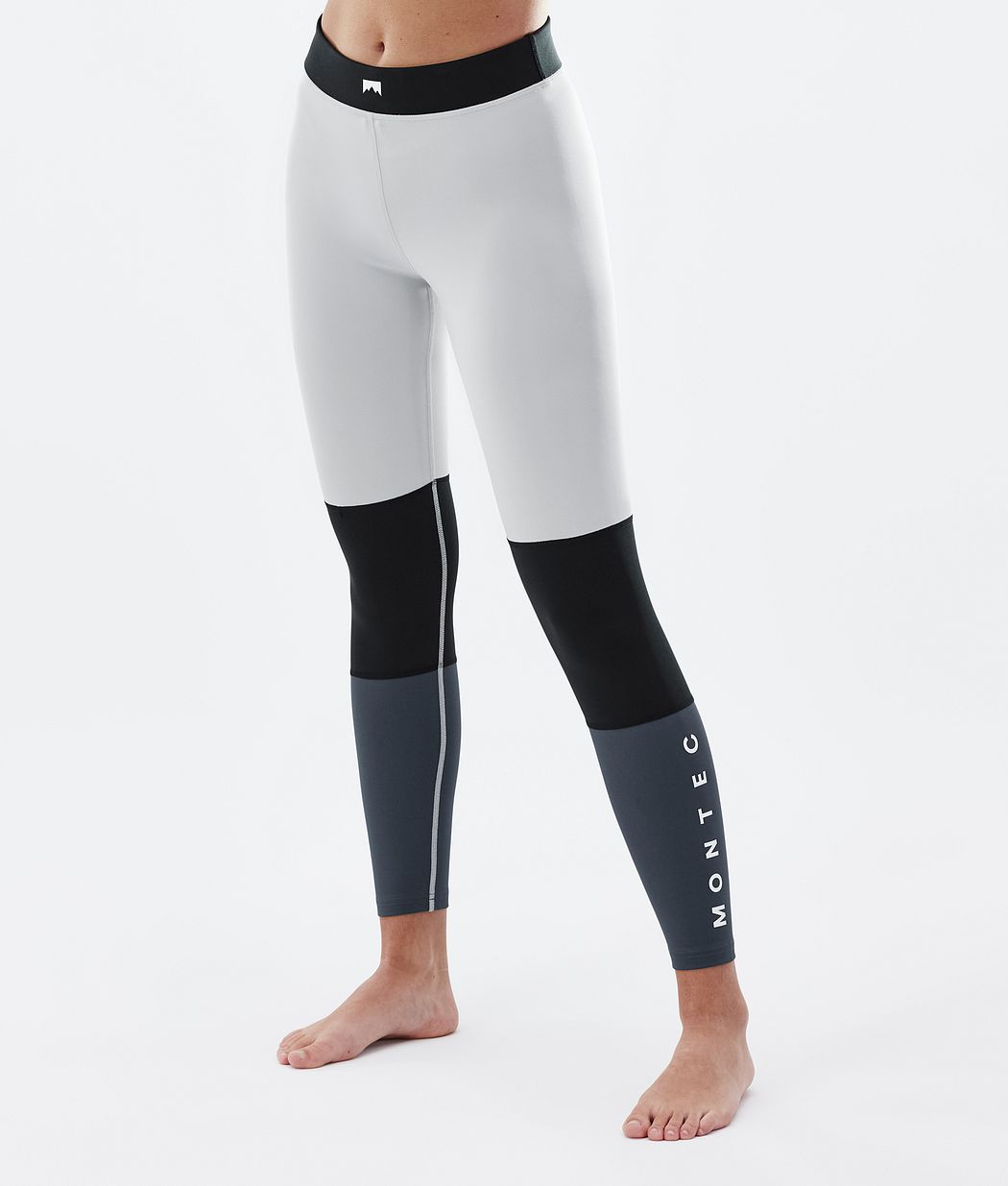 Alpha W Base Layer Pant Women Light Grey/Black/Metal Blue