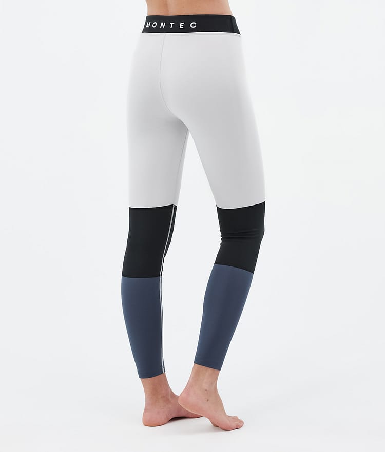 Alpha W Base Layer Pant Women Light Grey/Black/Metal Blue, Image 2 of 7