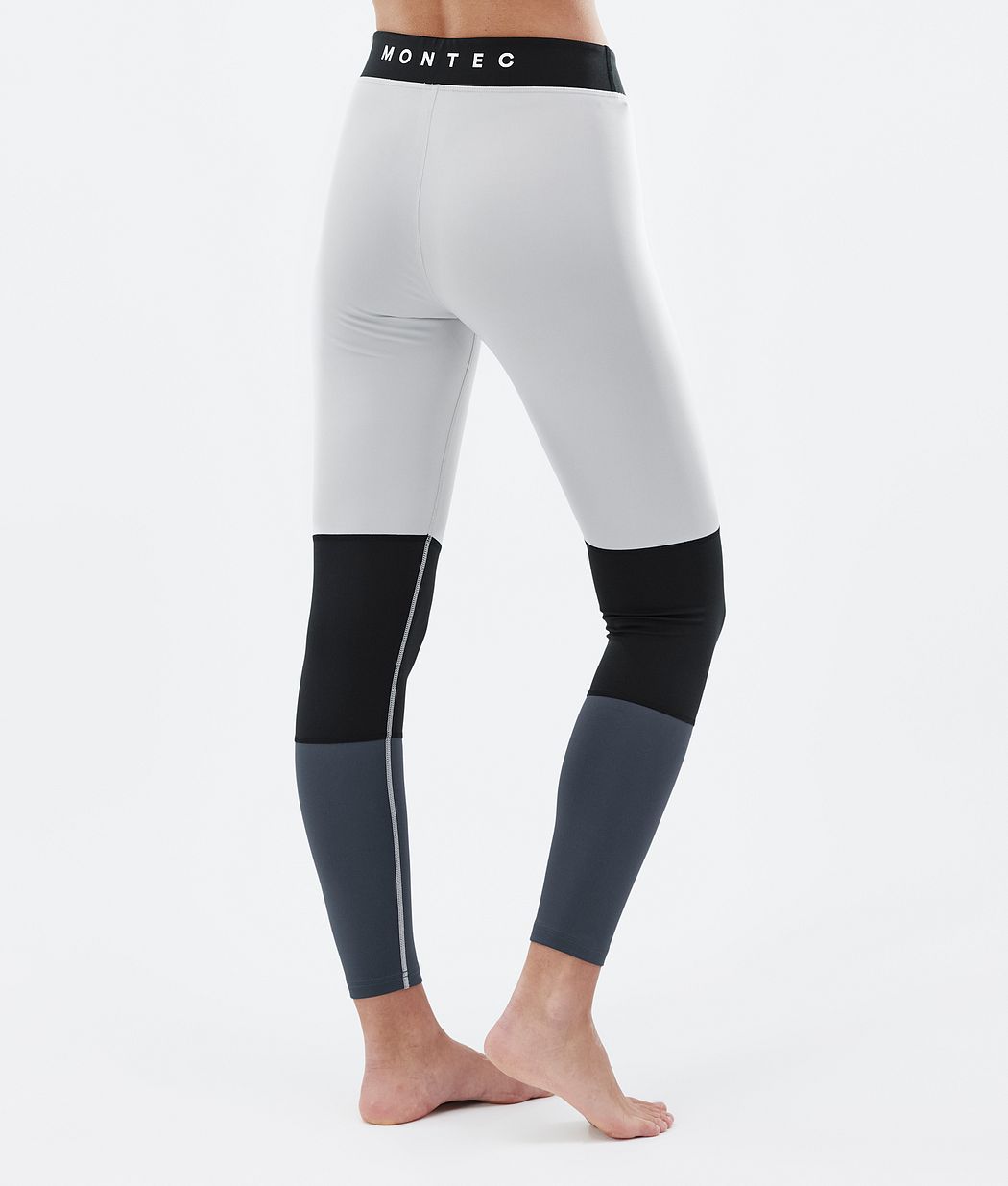 Alpha W Base Layer Pant Women Light Grey/Black/Metal Blue