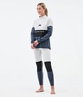 Alpha W Baselayer tights Dame Light Grey/Black/Metal Blue, Billede 3 af 7