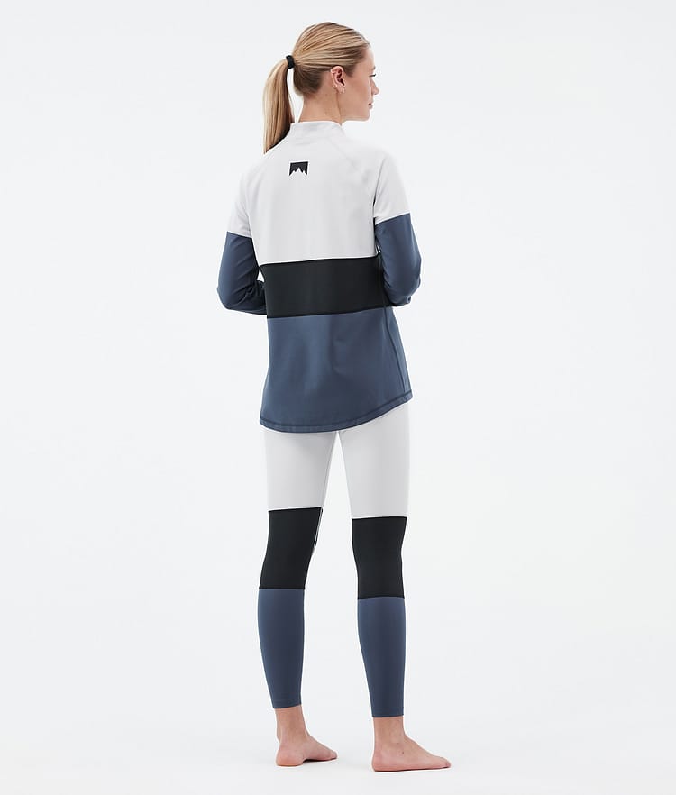 Alpha W Base Layer Pant Women Light Grey/Black/Metal Blue, Image 4 of 7