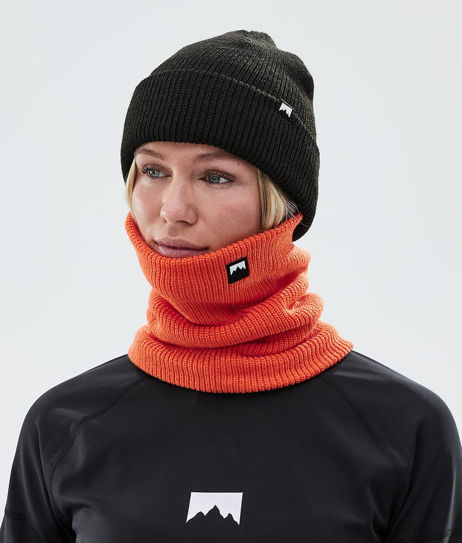 Classic Knitted Facemask Orange