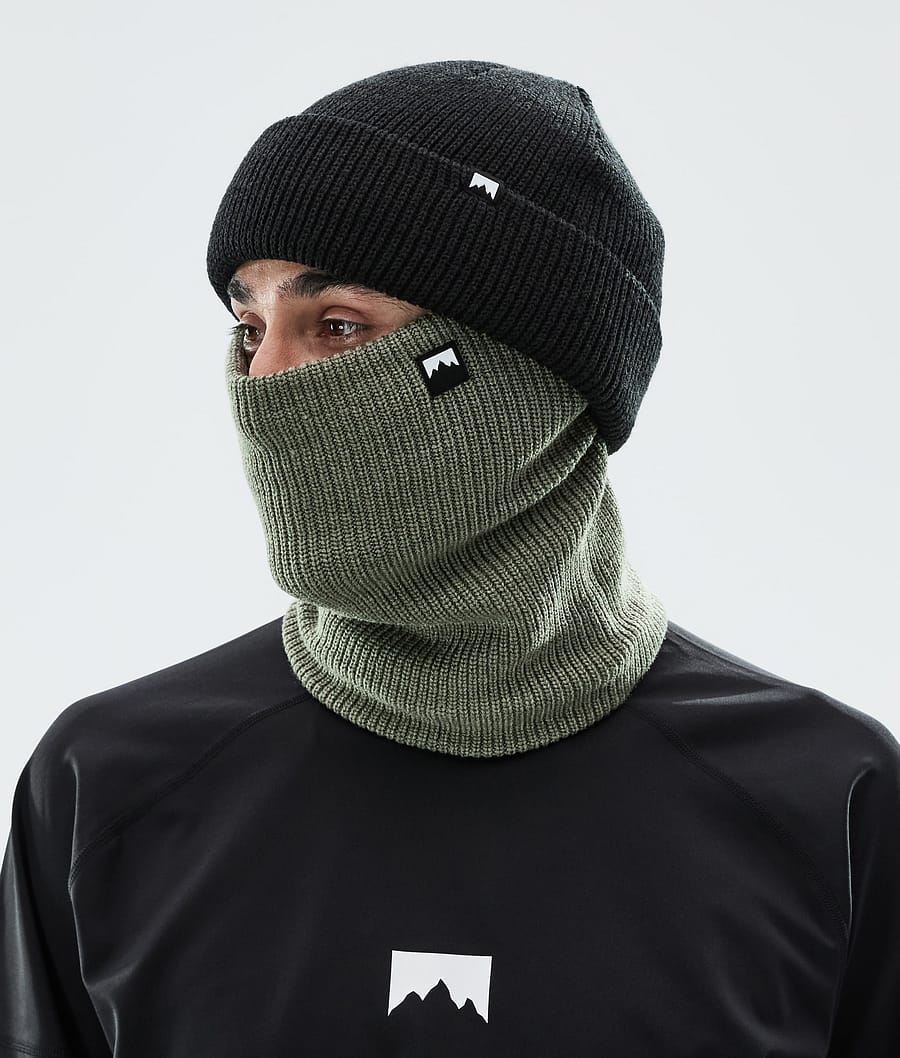 Classic Knitted Facemask Greenish