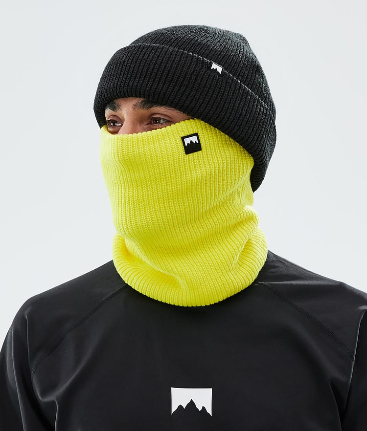 Classic Knitted 2022 Facemask Bright Yellow, Image 2 of 3