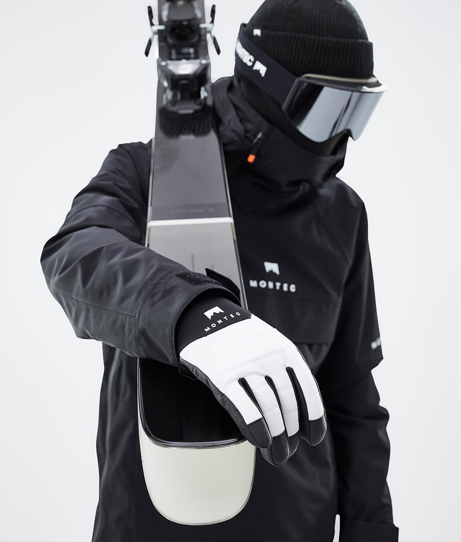 Montec Scope Masque de ski Homme White W/White Black Mirror - Blanc