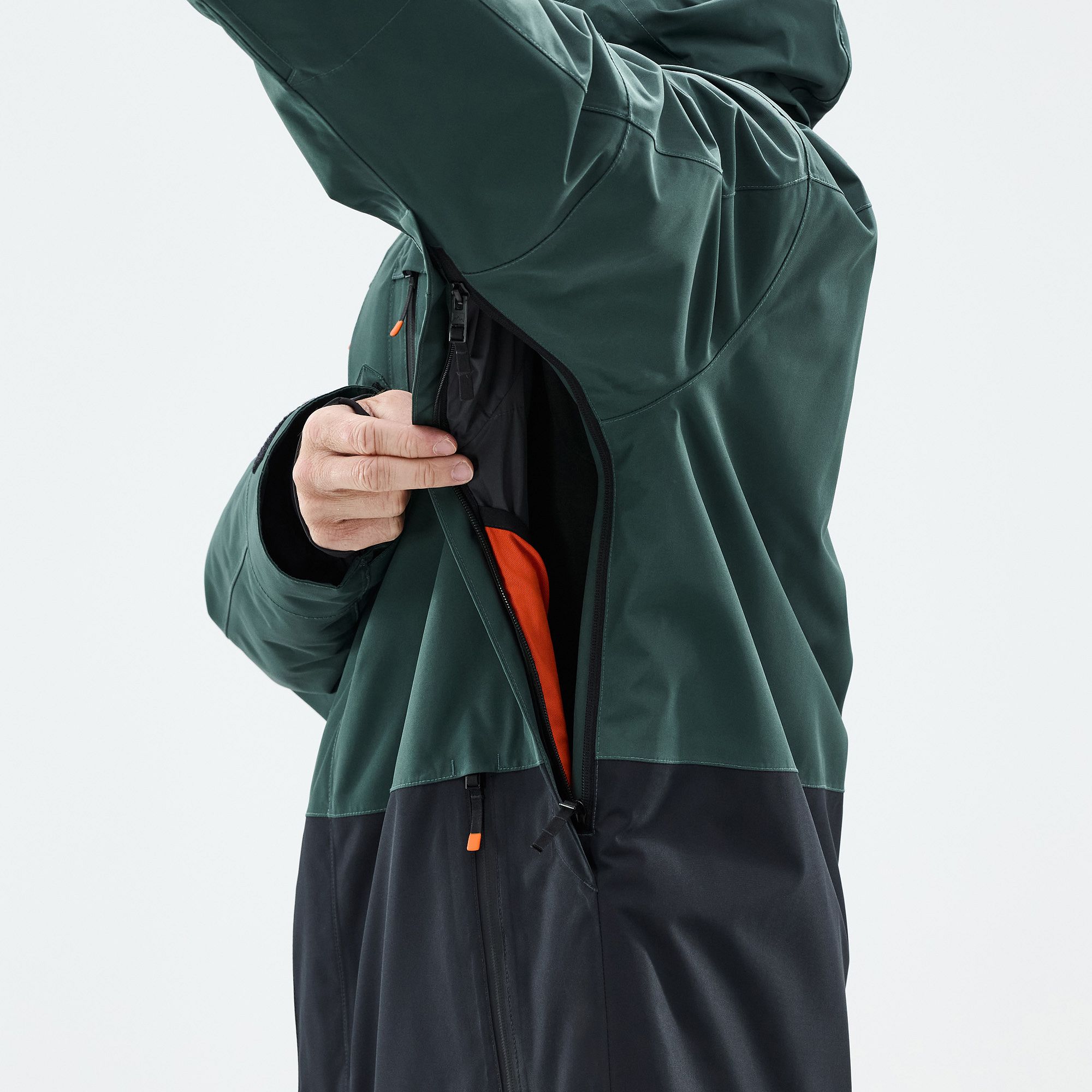 スキーウェア ブラック/グリーンチェック Montec Fawk Ski Jacket Men Dark Atlantic/Black | Montecwear.com