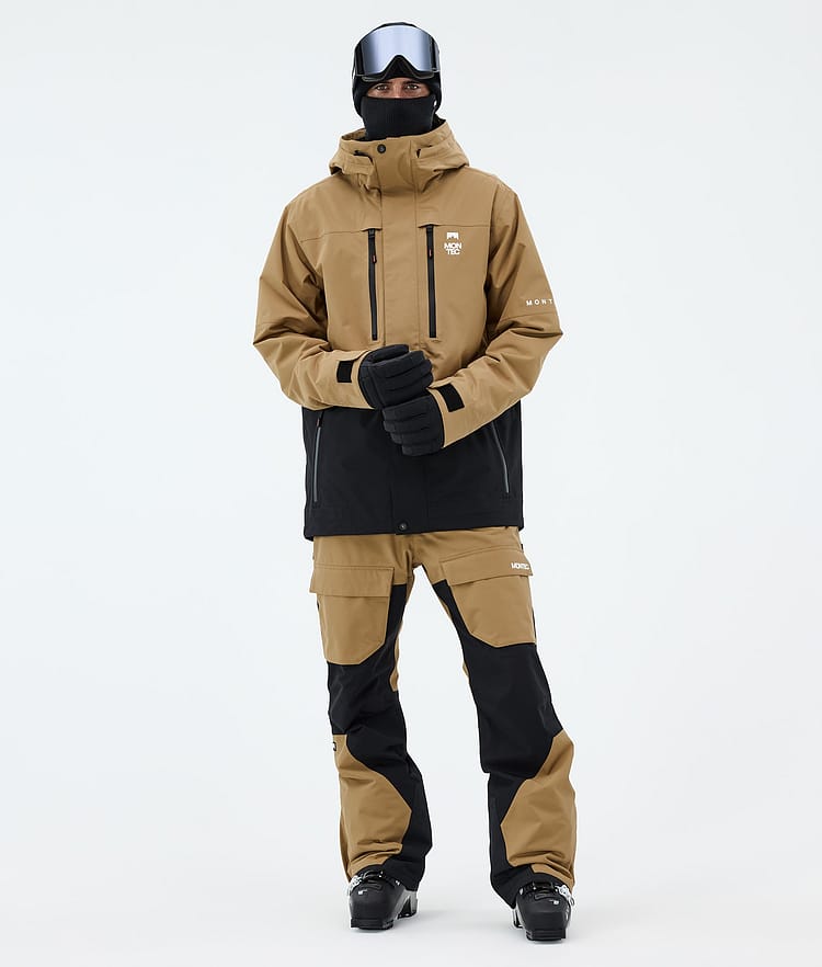 Fawk Ski Jacket Men Gold/Black, Image 2 of 9