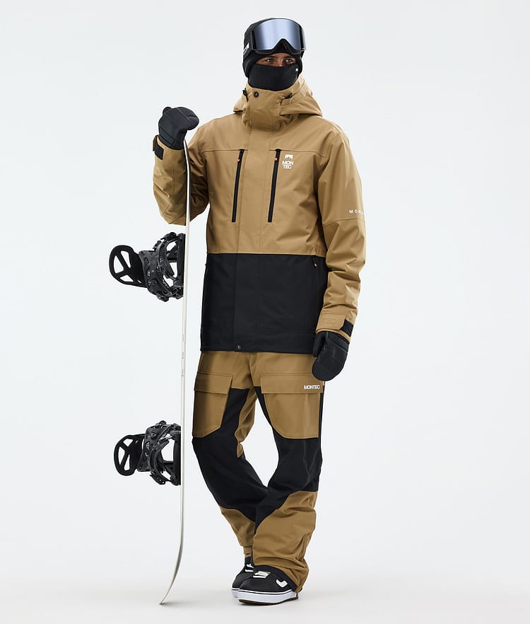 Fawk Veste Snowboard Homme Gold/Black, Image 3 sur 10