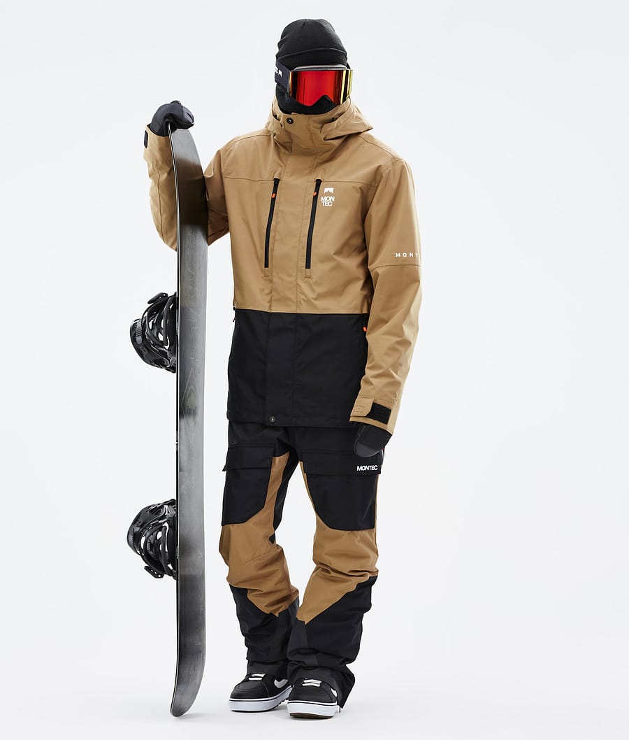 Fawk Snowboard Jacket Men Gold/Black