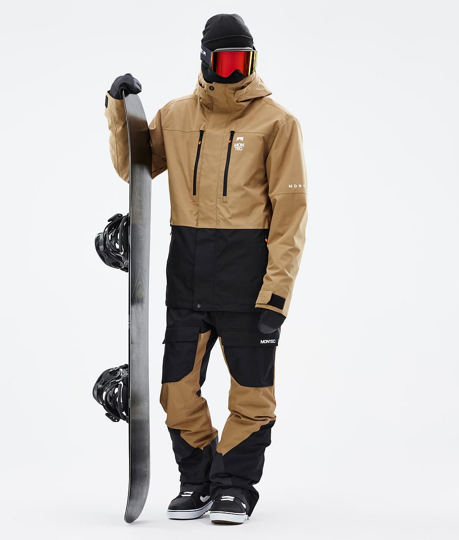 Fawk スノーボードジャケット メンズ Gold/Black