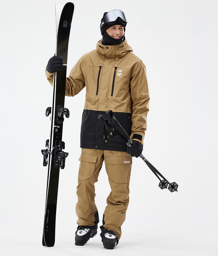 Fawk スキージャケット メンズ Gold/Black