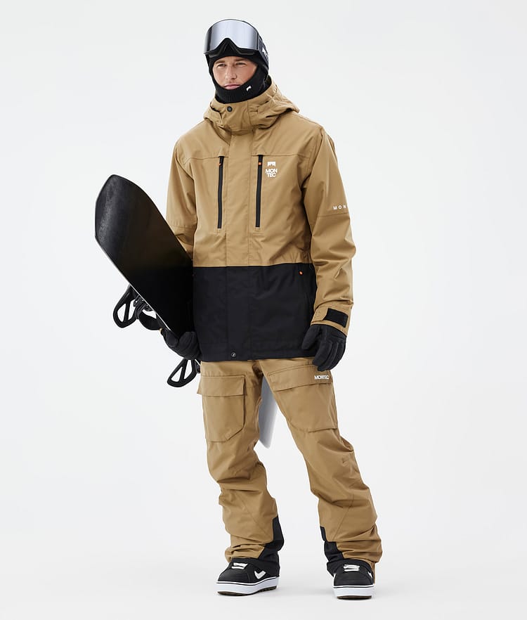 Fawk Snowboard Jacket Men Gold/Black
