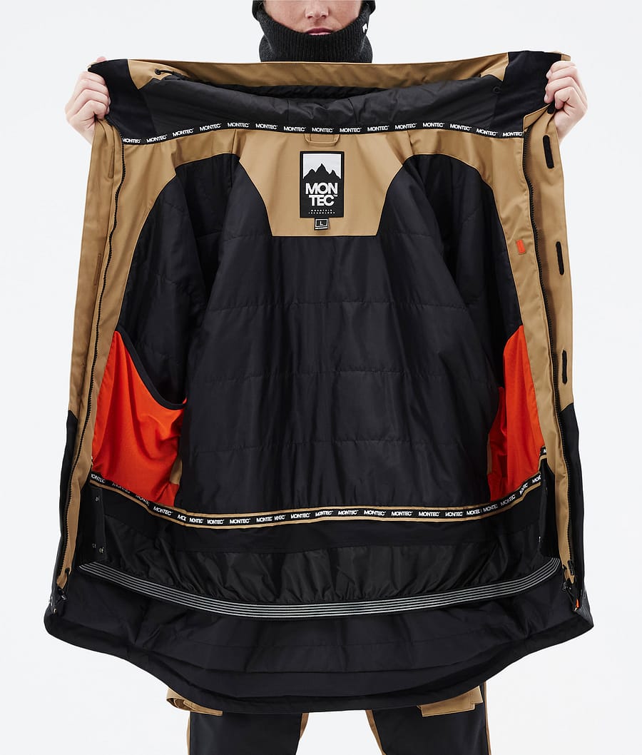 Fawk Snowboard Jacket Men Gold/Black