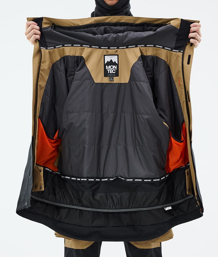Fawk Ski Jacket Men Gold/Black, Image 10 of 10