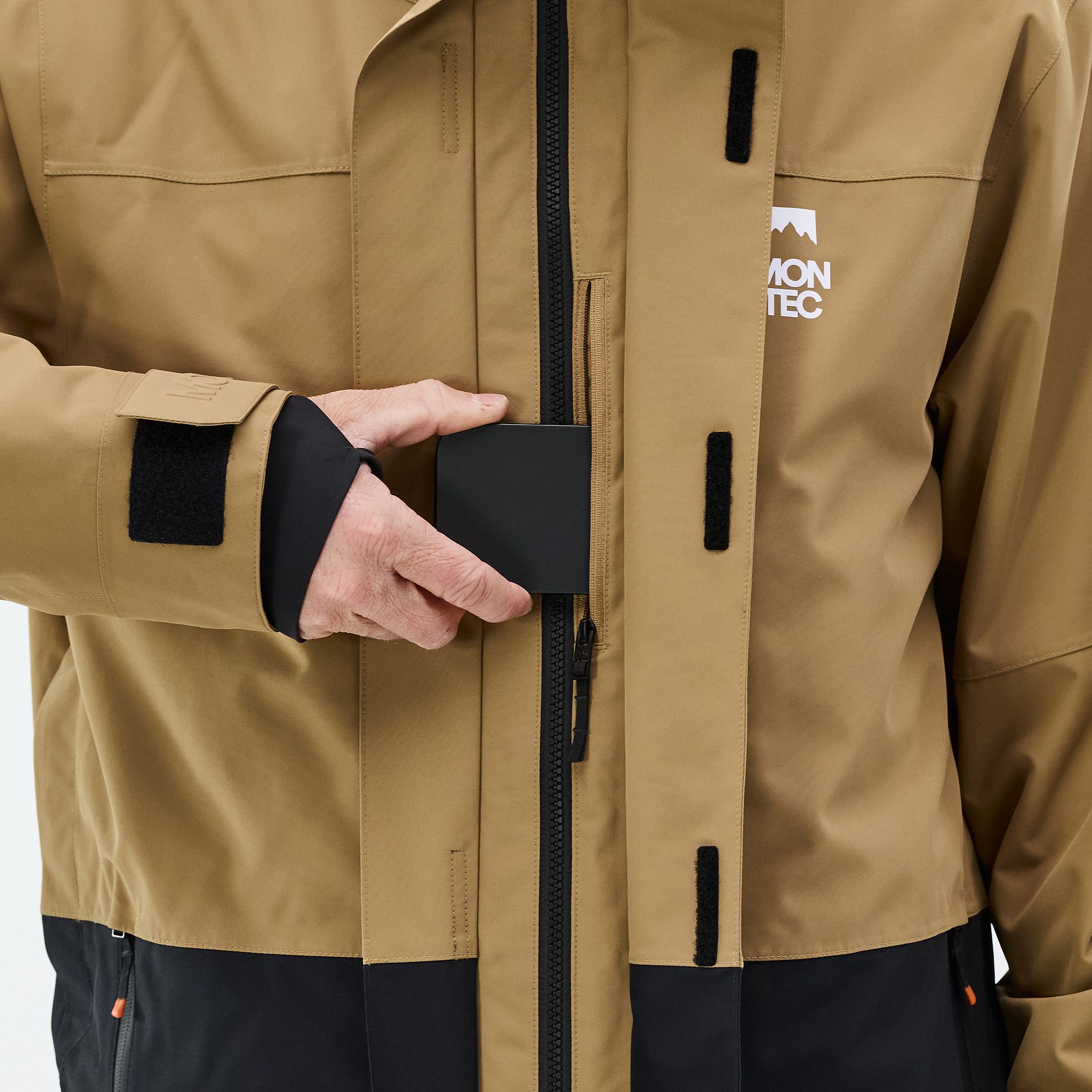 Montec Fawk Snowboard Jacket Men Gold/Black | Montecwear CA
