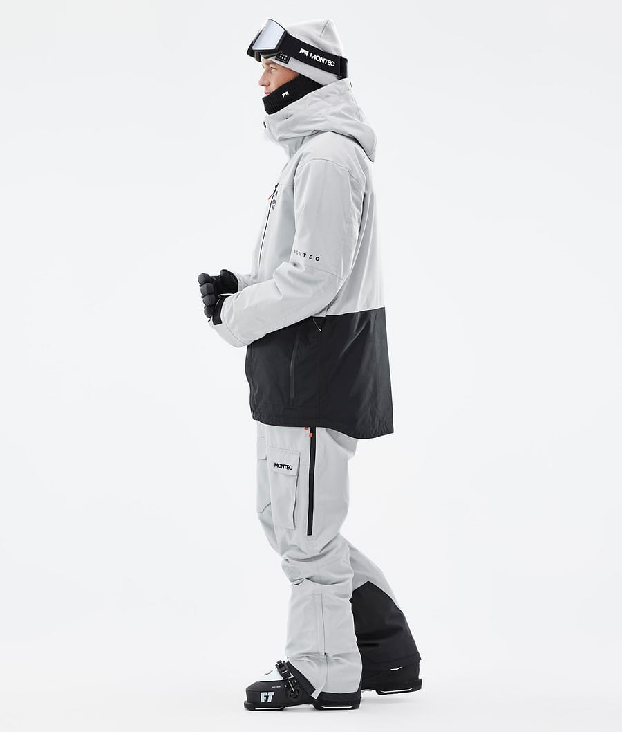 Fawk Ski Jacket Men Light Grey/Black