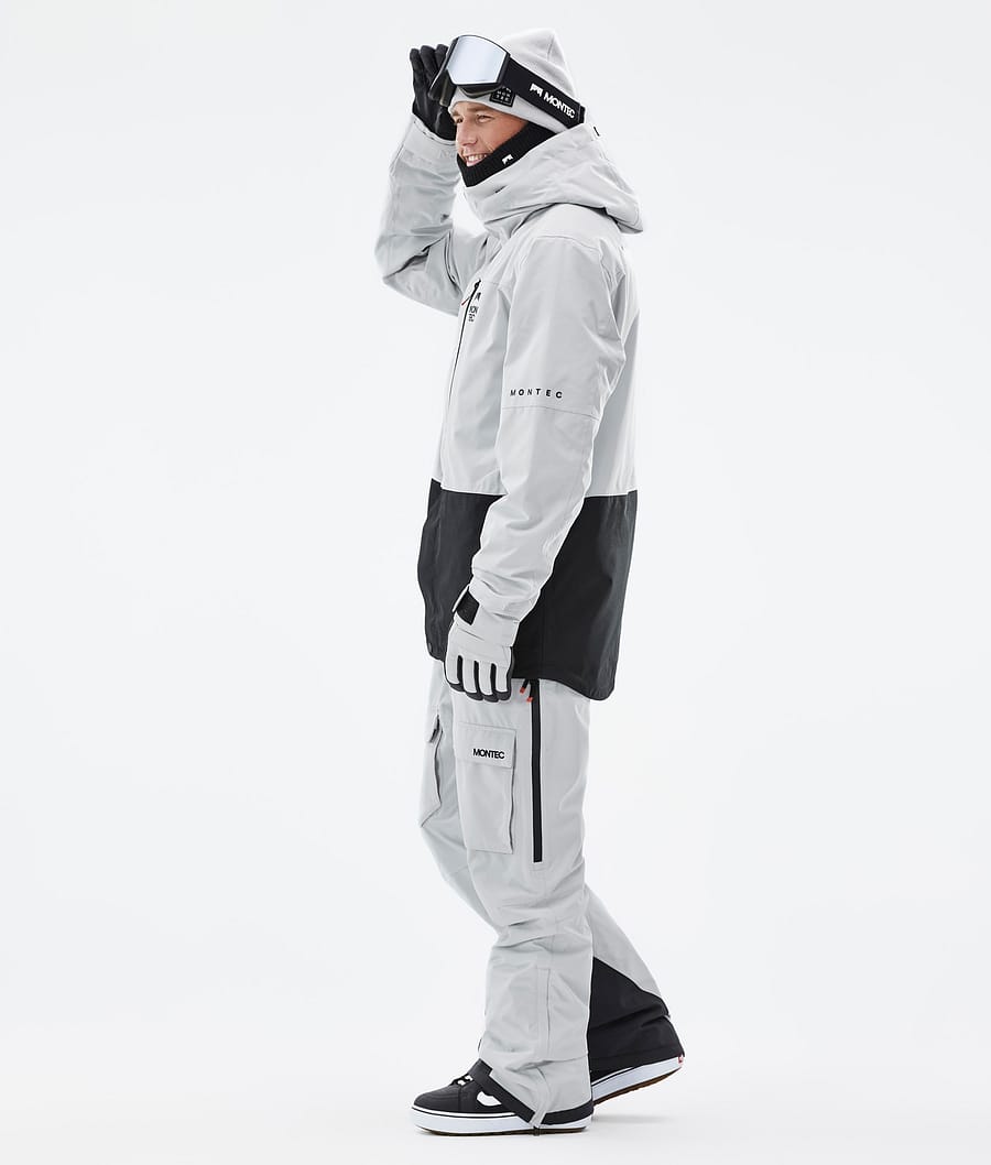Fawk スノーボードジャケット メンズ Light Grey/Black