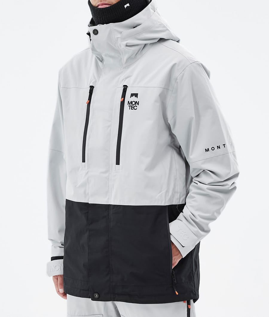 Fawk Ski Jacket Men Light Grey/Black
