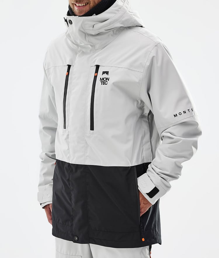 Fawk Ski Jacket Men Light Grey/Black