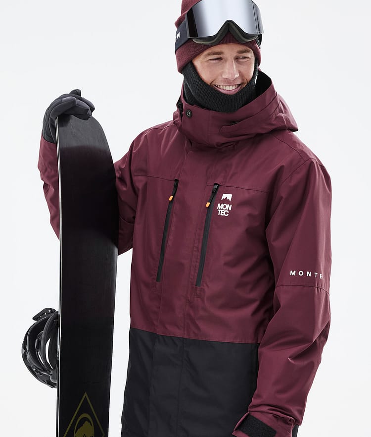 Fawk Snowboard Jacket Men Burgundy/Black, Image 2 of 10