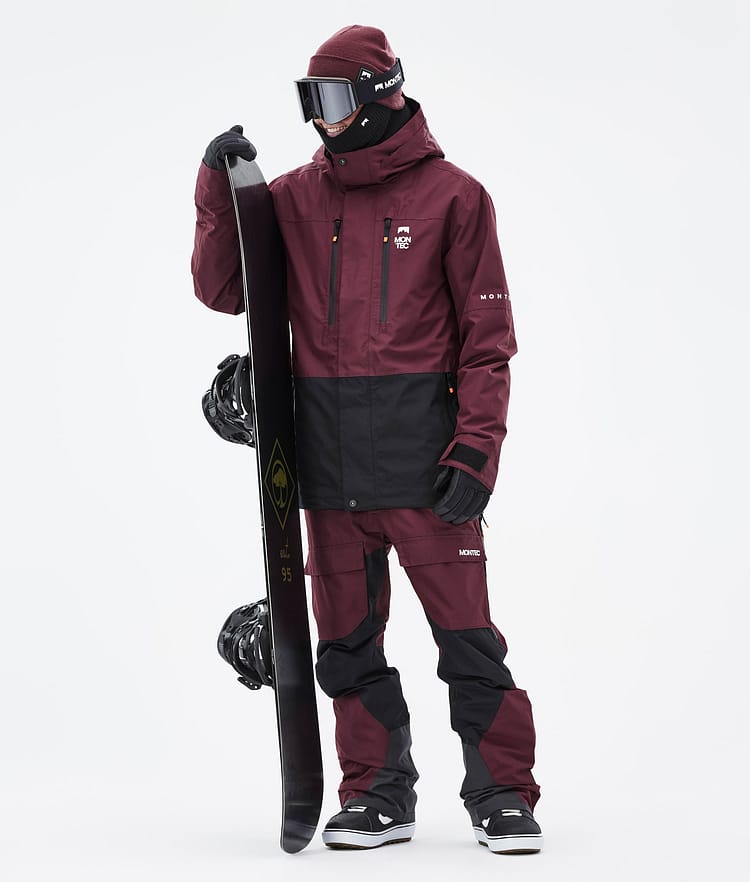 Fawk Kurtka Snowboardowa Mężczyźni Burgundy/Black