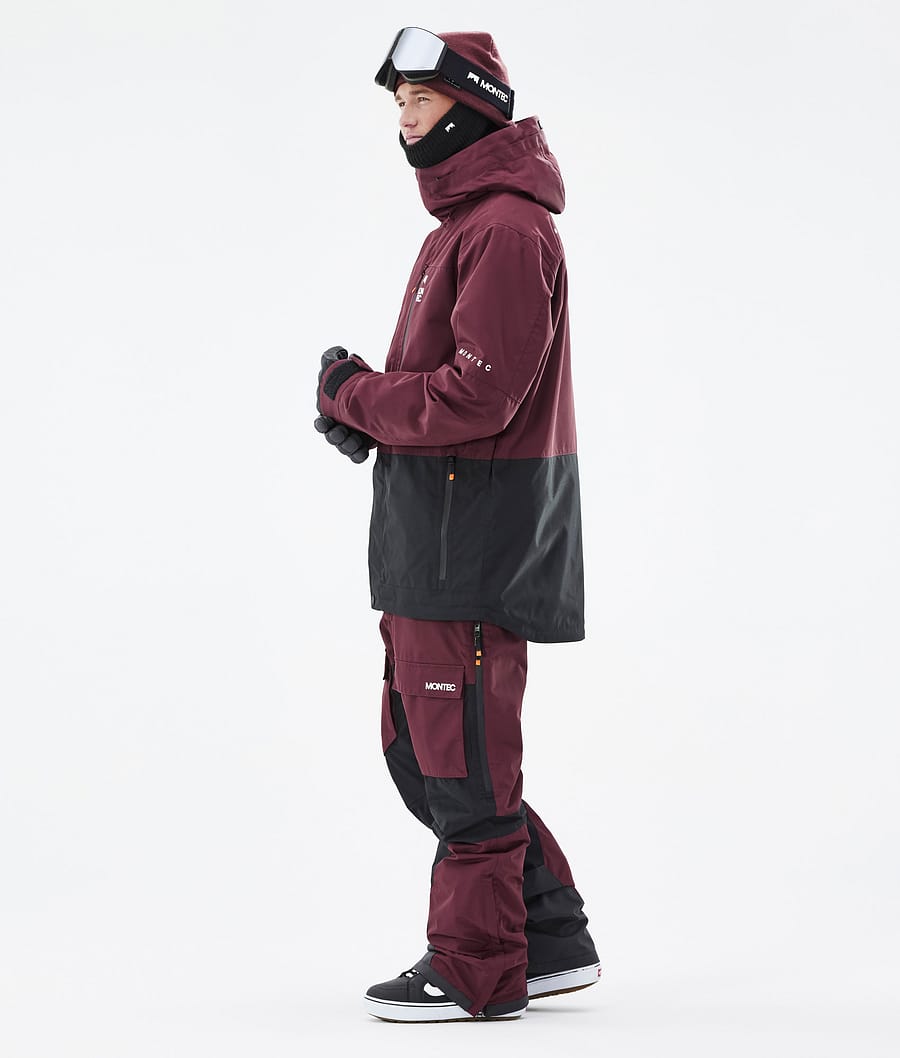 Fawk Snowboard Jacket Men Burgundy/Black
