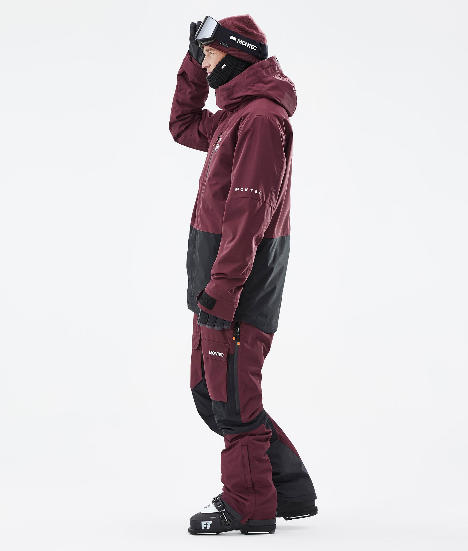 Fawk Skijacke Herren Burgundy/Black, Bild 4 von 10