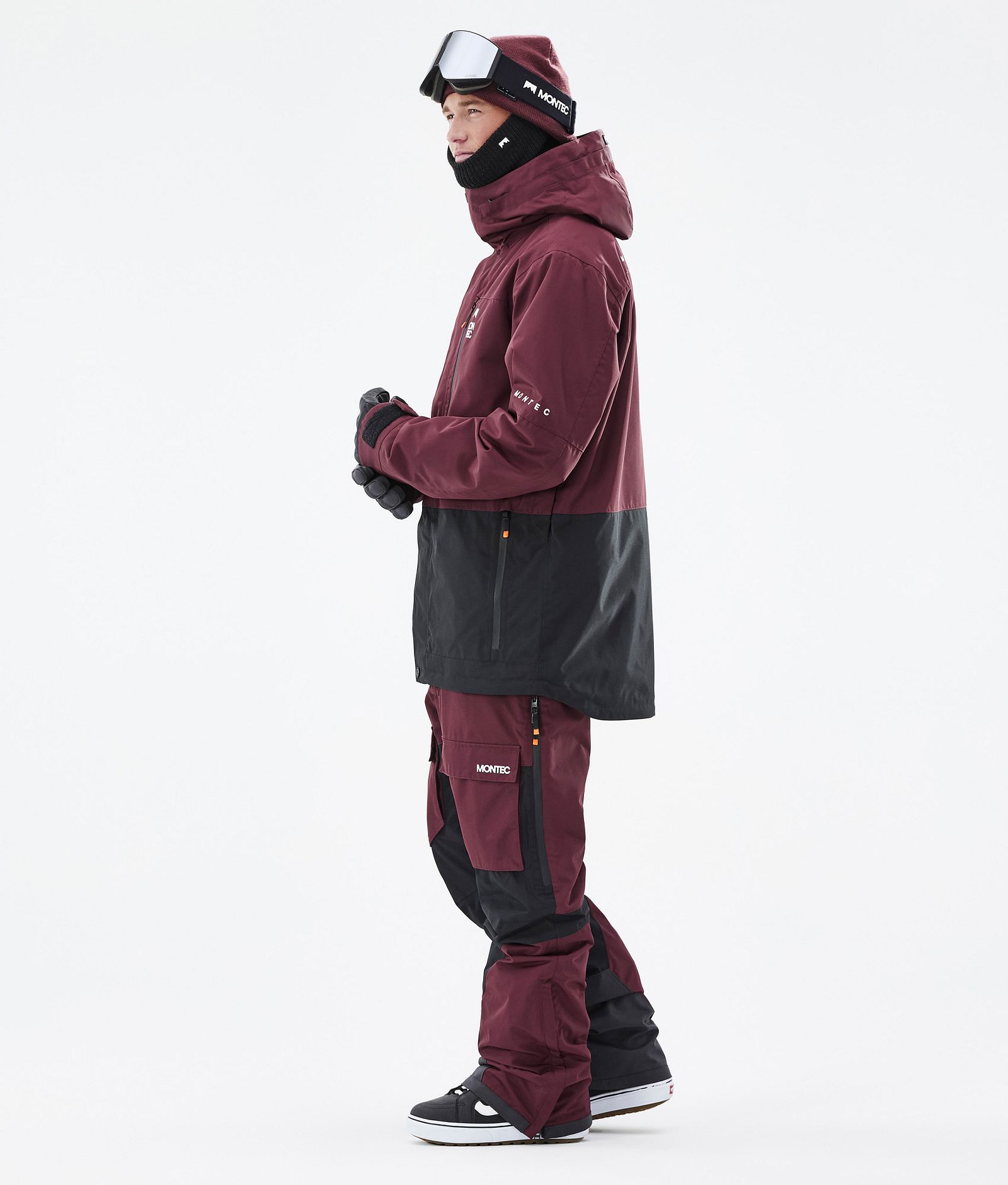 Fawk Giacca Snowboard Uomo Burgundy/Black, Immagine 4 di 10