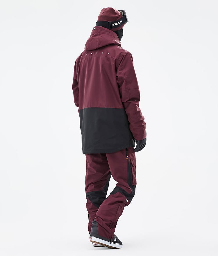 Fawk Snowboard Jacket Men Burgundy/Black, Image 5 of 10