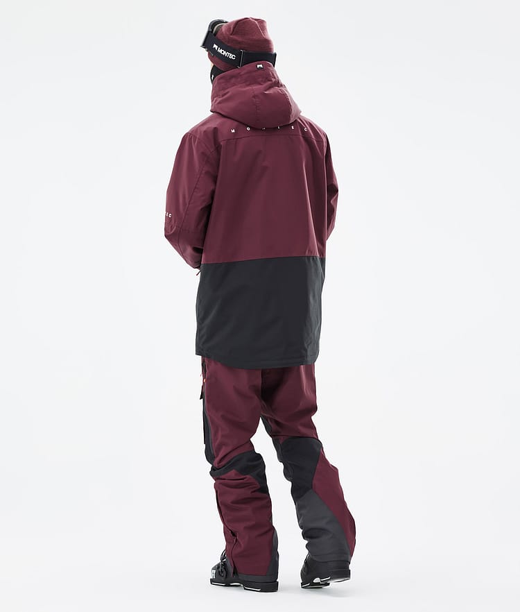 Fawk Veste de Ski Homme Burgundy/Black