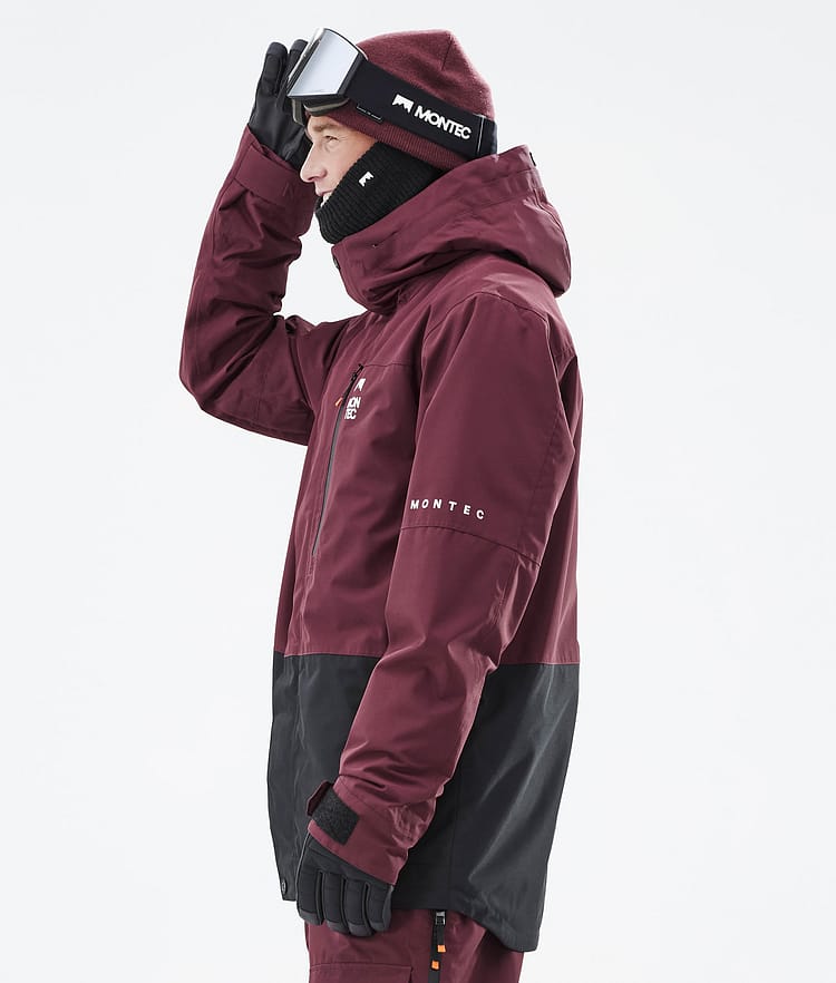 Fawk Ski Jacket Men Burgundy/Black, Image 6 of 10