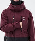 Fawk Ski Jacket Men Burgundy/Black, Image 9 of 10