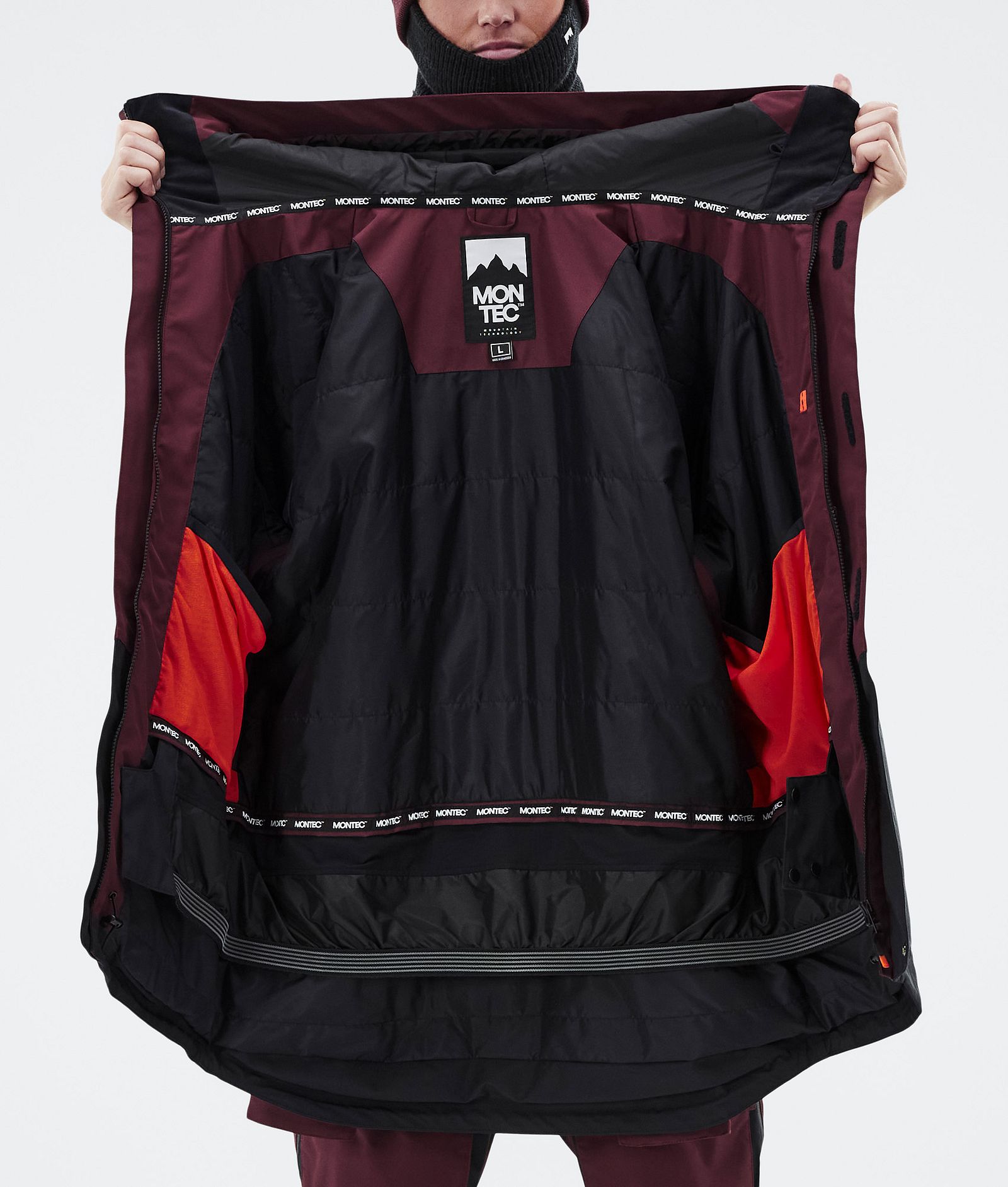 Fawk Skijacke Herren Burgundy/Black, Bild 10 von 10