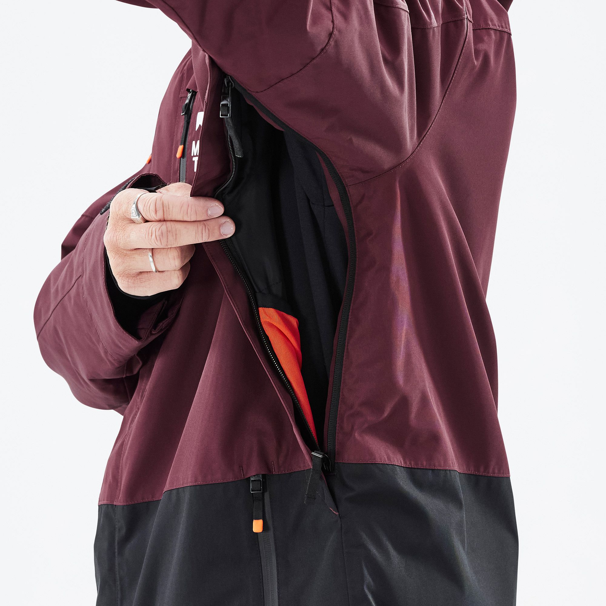 スノーボード Green clothing Heavy jacket burgundy Montec Fawk Snowboard Jacket Men Burgundy/Black | Montecwear.com