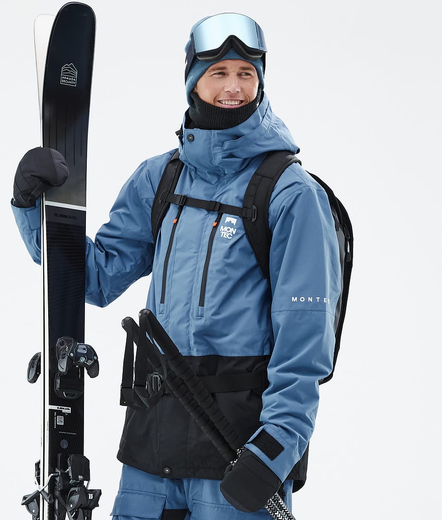 Fawk Ski Jacket Men Blue Steel/Black